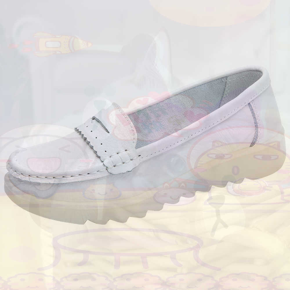 Office Tech Supply - Mocassin Rijden Tienersneakers Skateboarden Damesschoenen Zilver