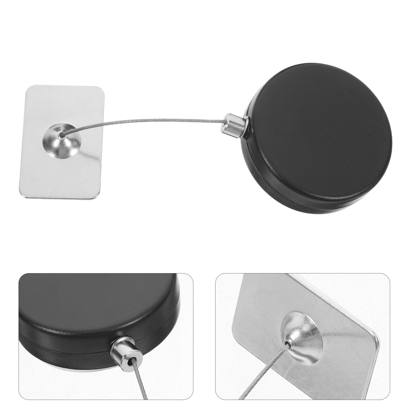 Cable Lock Laptop - 2 stuks intrekbare beveiligingskabel met afstandsbediening,