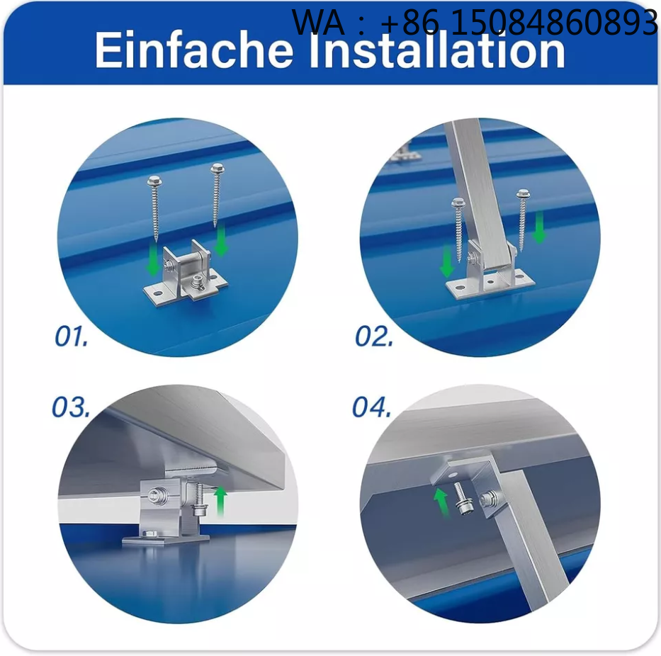 Flat Panel Mount Tilt - Verstelbare Driehoekige PV-Montagebeugel, Accessoires voor het