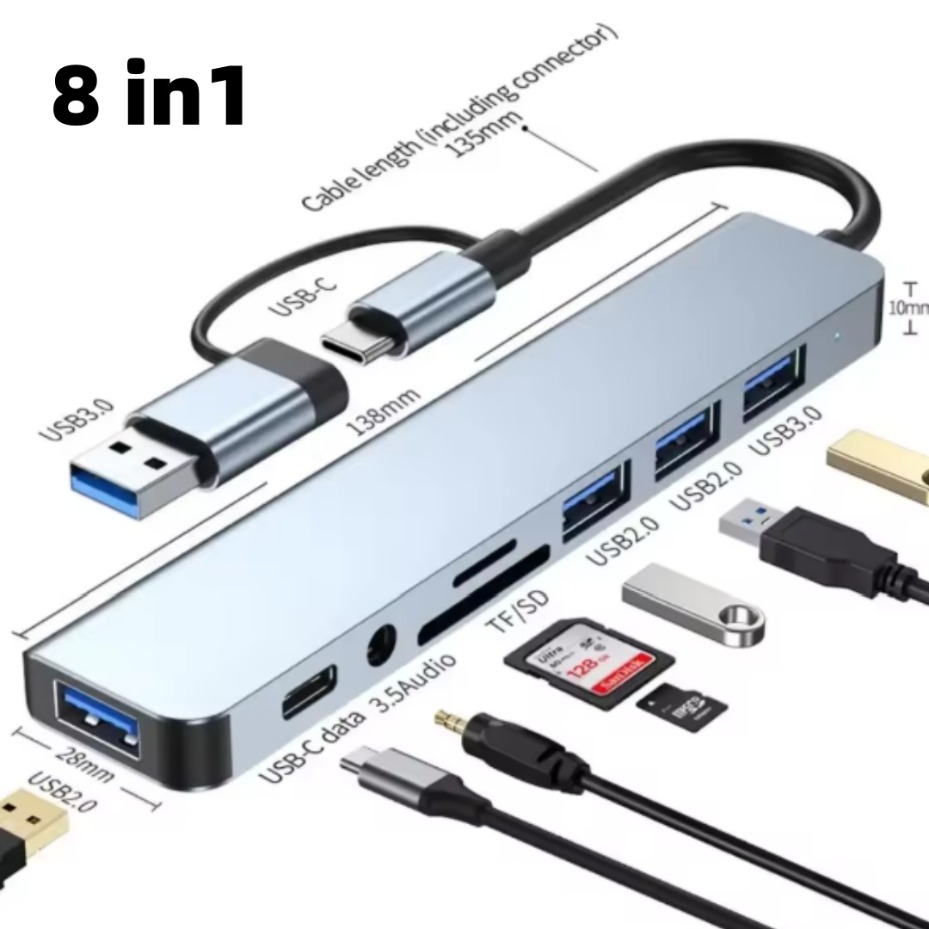5/7/8 in 2 USB-C Hub met 3.0 S - Office Xp recensie en prijs