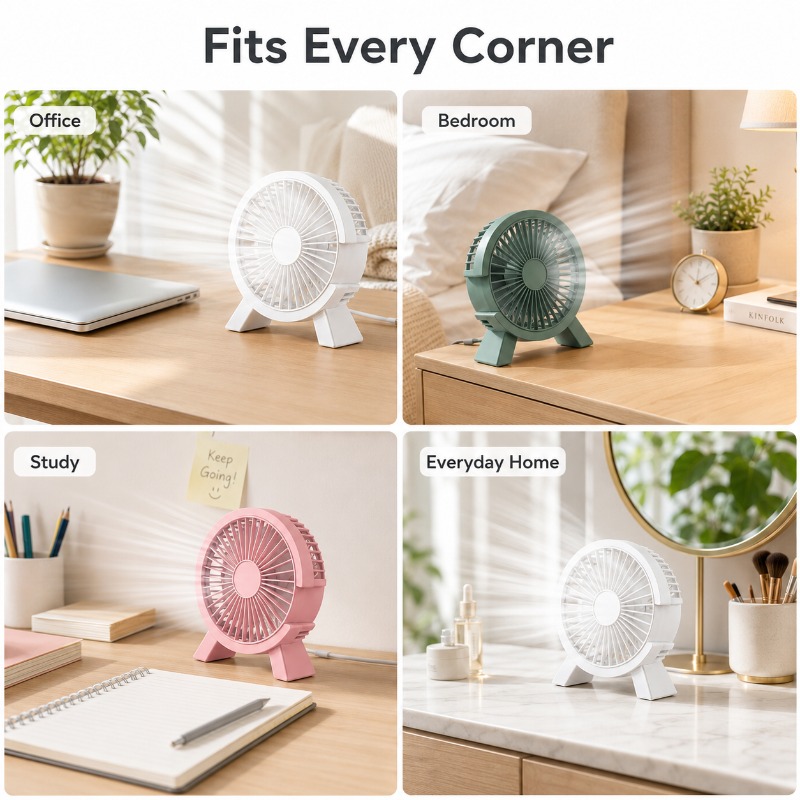 Mini USB oplaadbare tafelventi - Home Office Tech Gadgets recensie en prijs